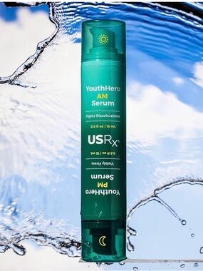USRx Alpha Arbutin + 1% Retinoid Serum Duo — Green NIB